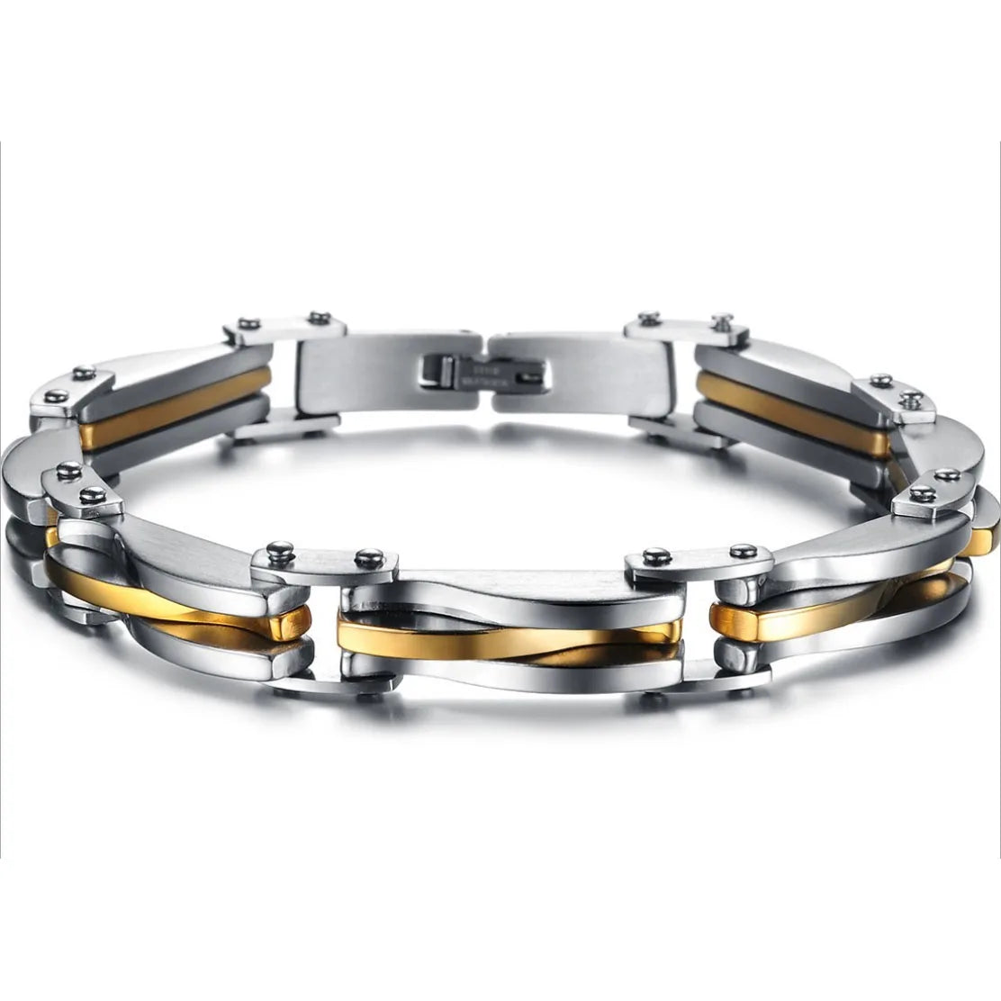 Two-Tone Link Bracelet