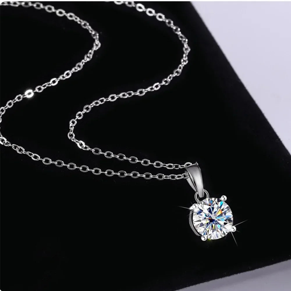 Moissanite Solitaire Necklace
