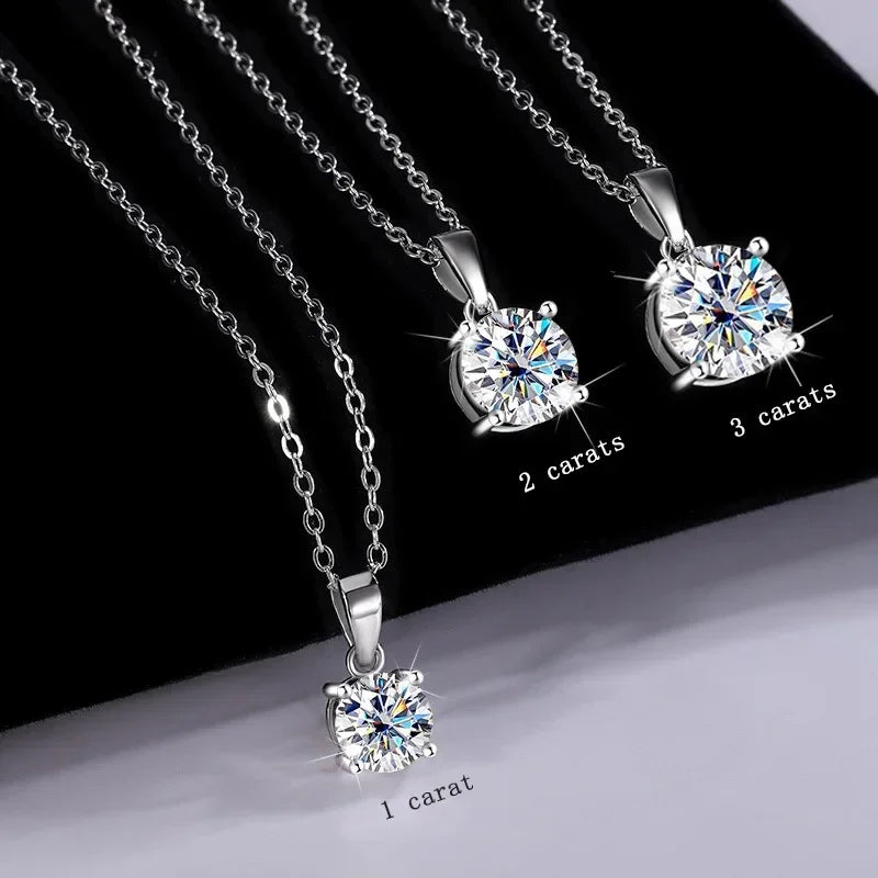 Moissanite Solitaire Necklace