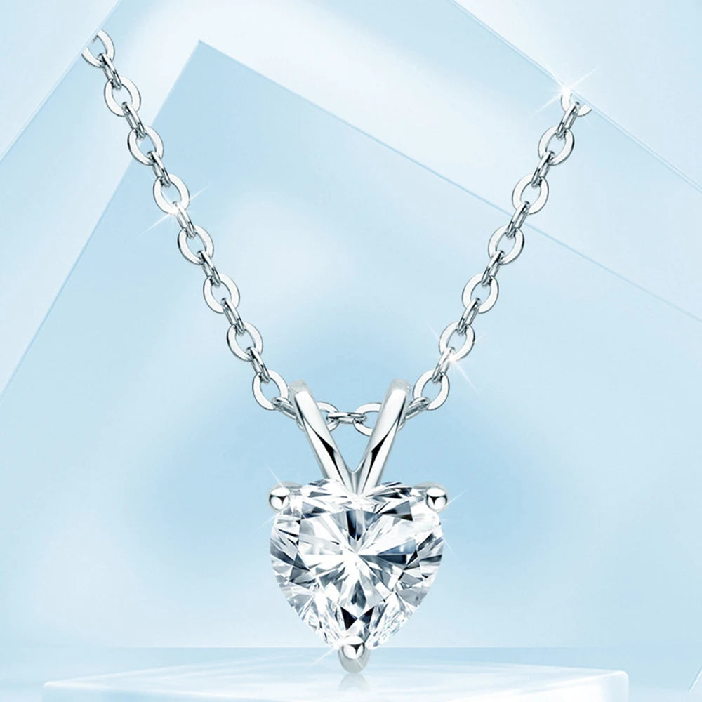 Heart Moissanite Necklace