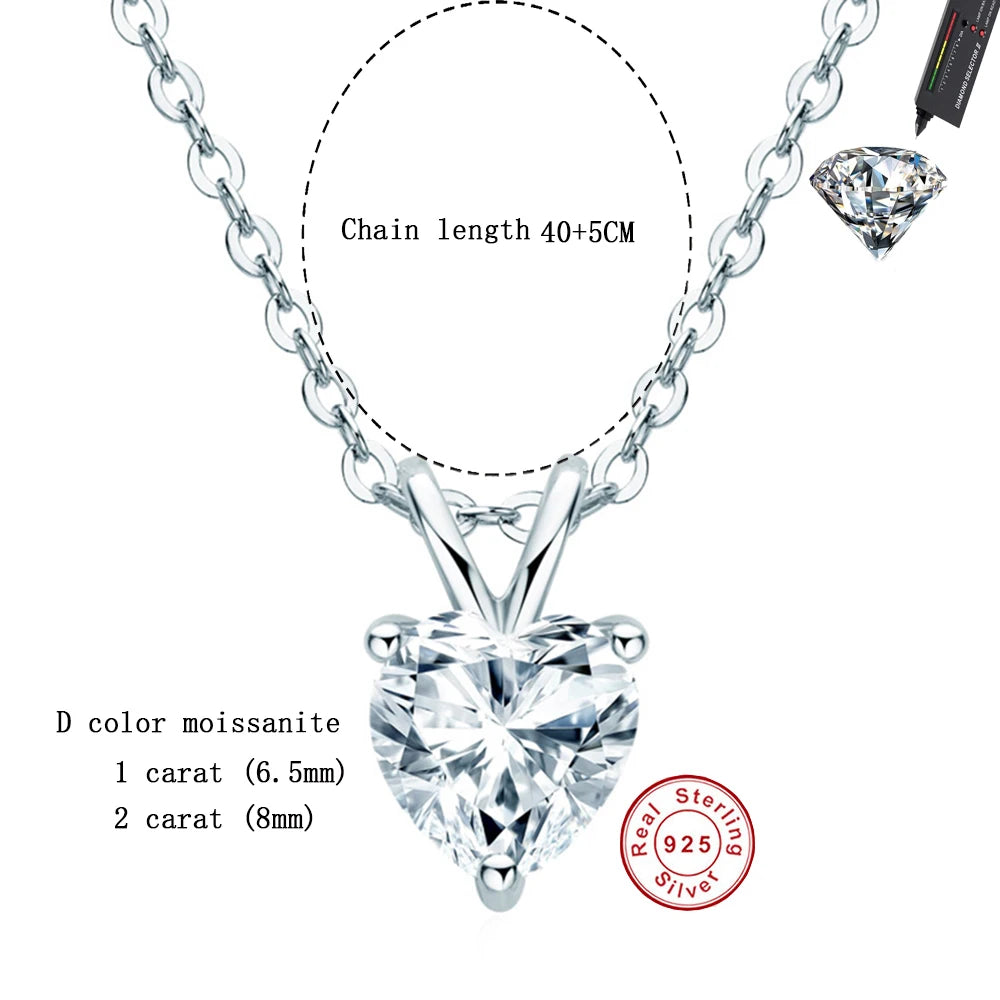 Heart Moissanite Necklace