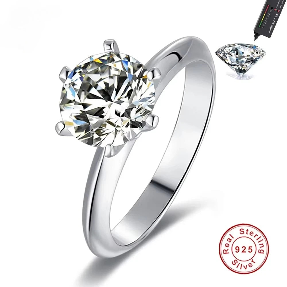 Round Moissanite Ring