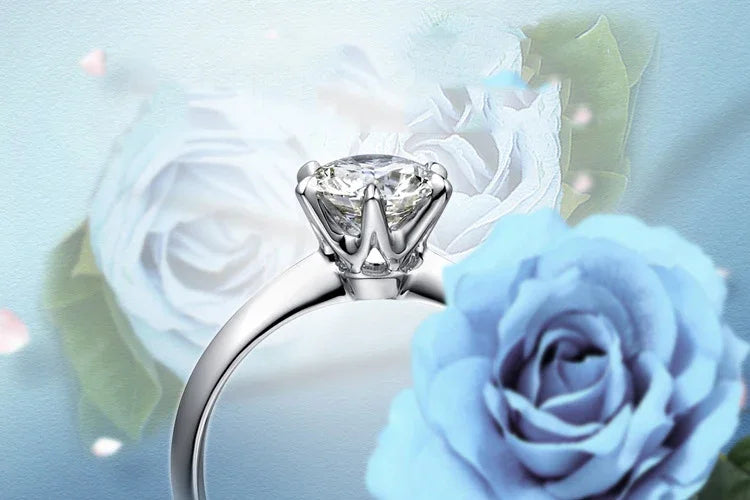 Round Moissanite Ring