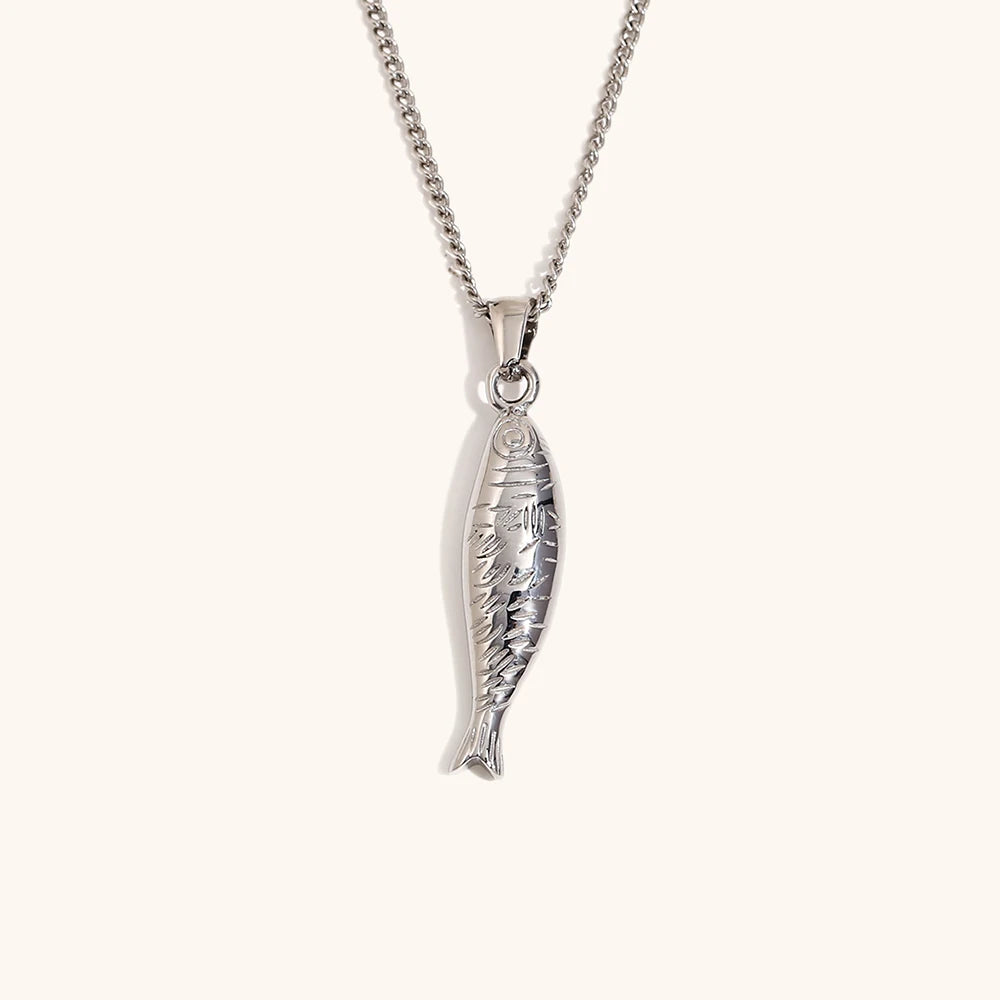 Fish Side Chain Necklace