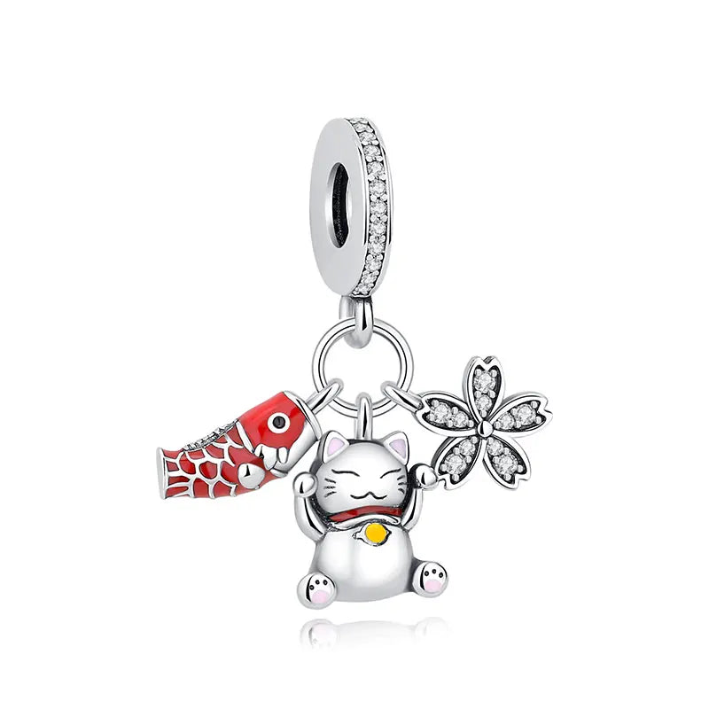 Lucky Cat Charms