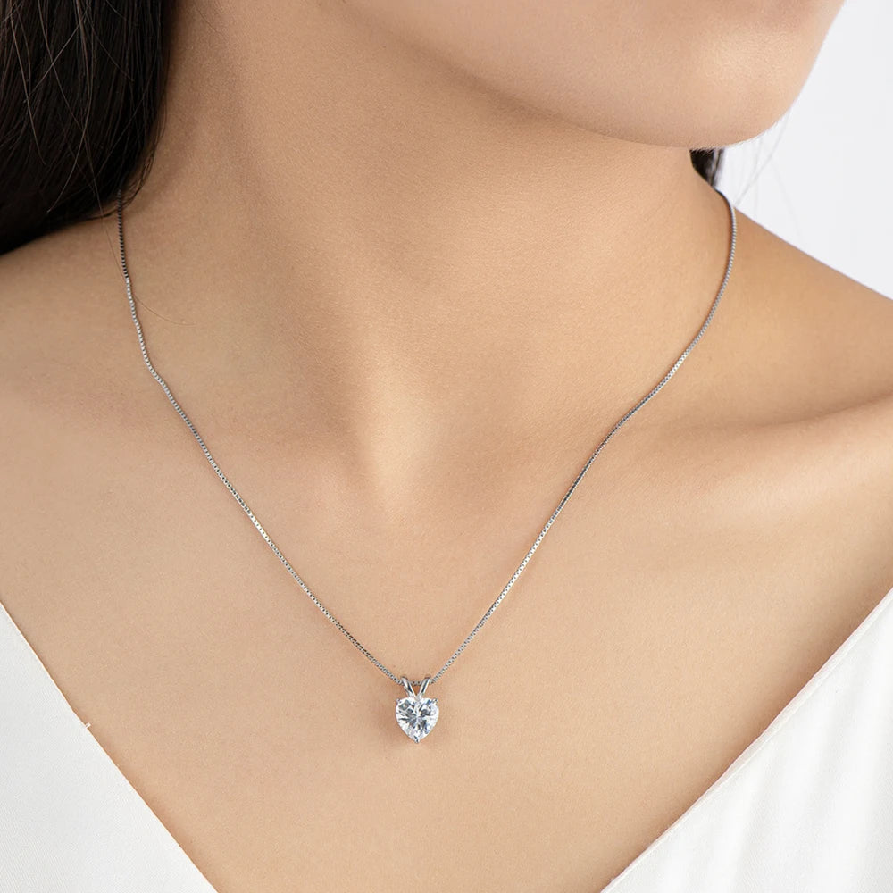 Heart Moissanite Necklace