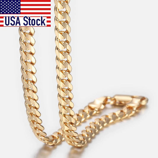 Gold-Tone Cuban Chain