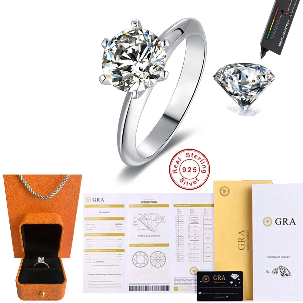 Round Moissanite Ring