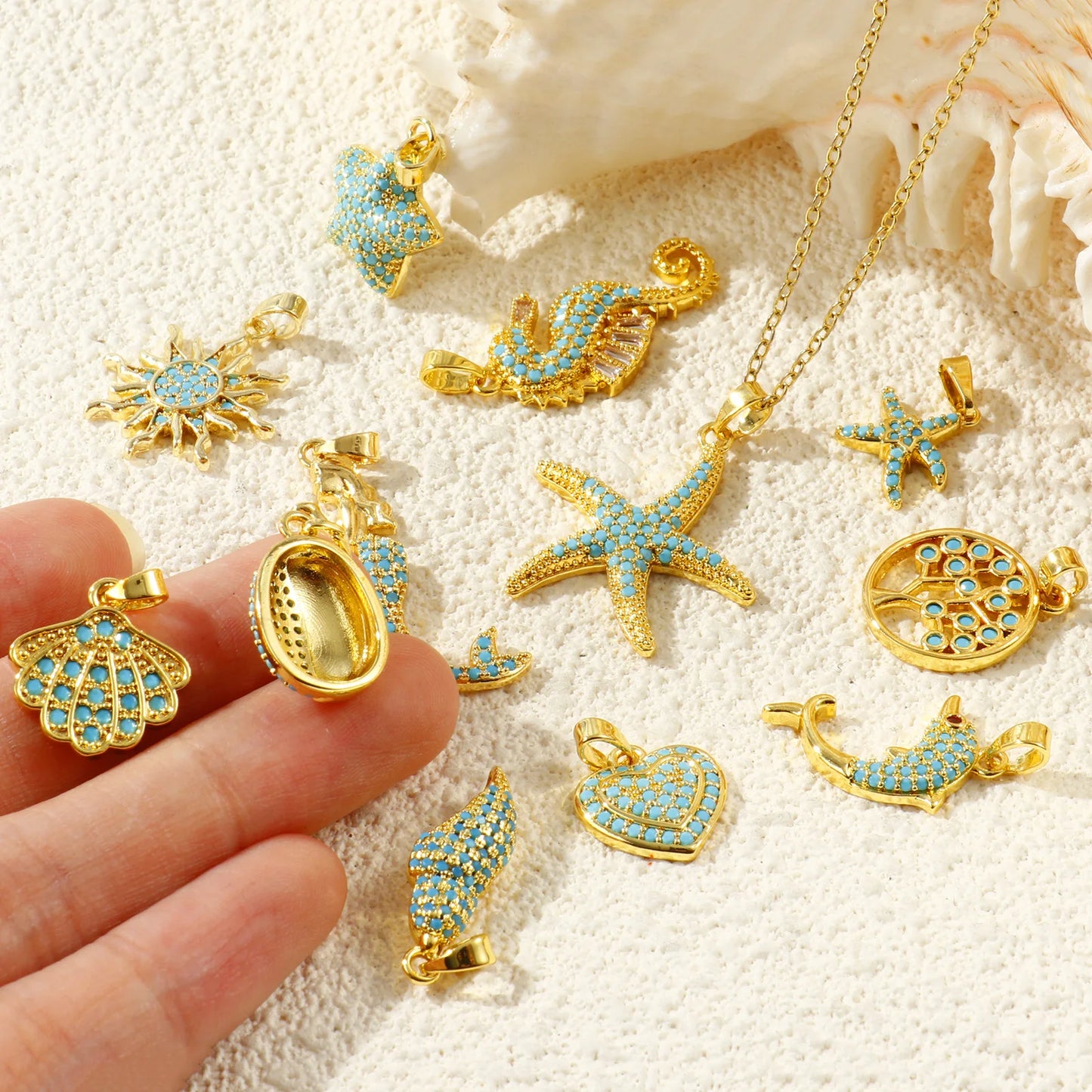 Ocean Charm Beads