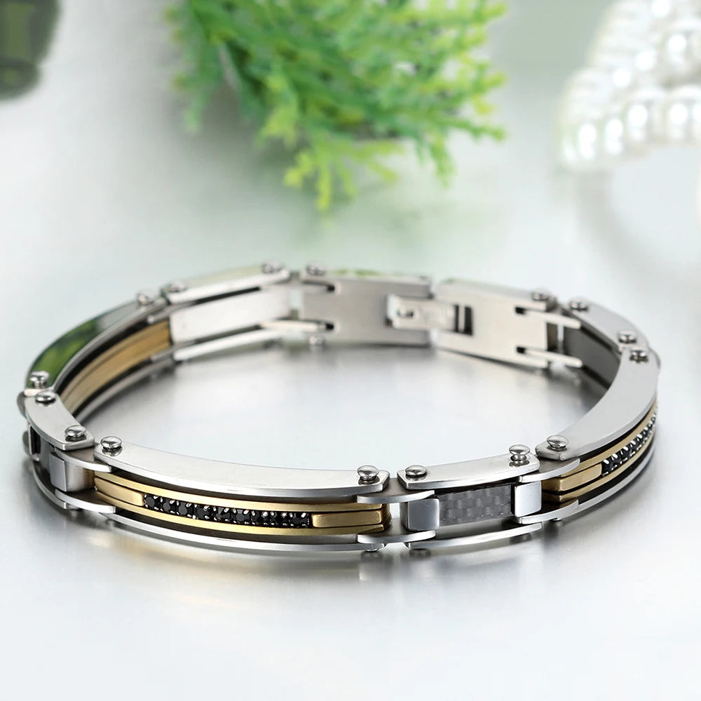 Two-Tone Link Bracelet