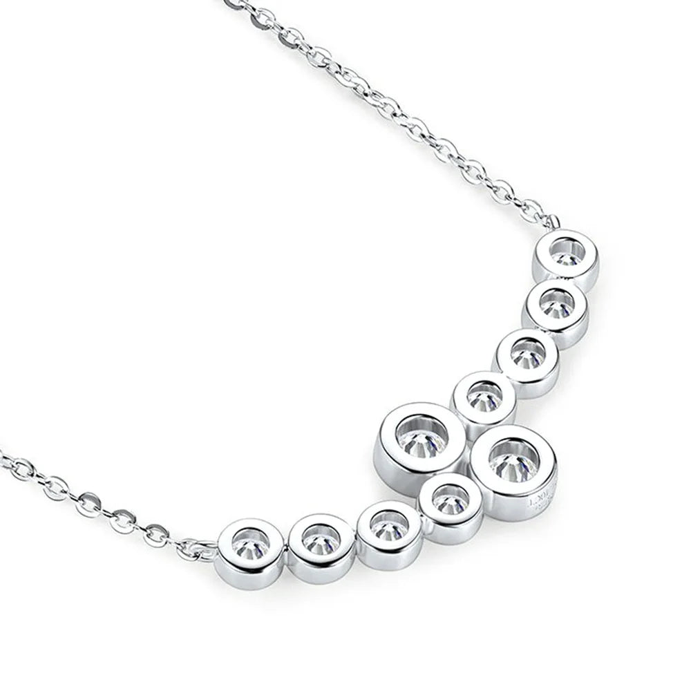 Moissanite Cascade Necklace