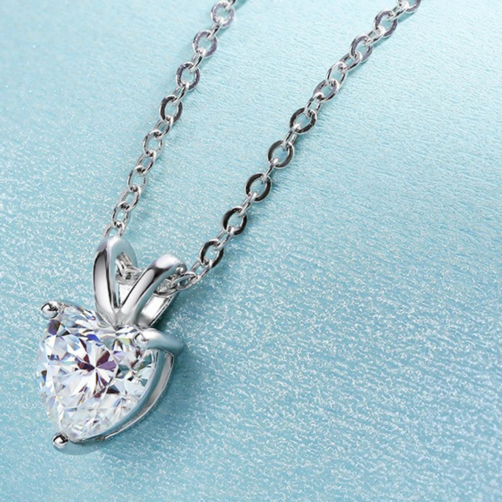 Heart Moissanite Necklace