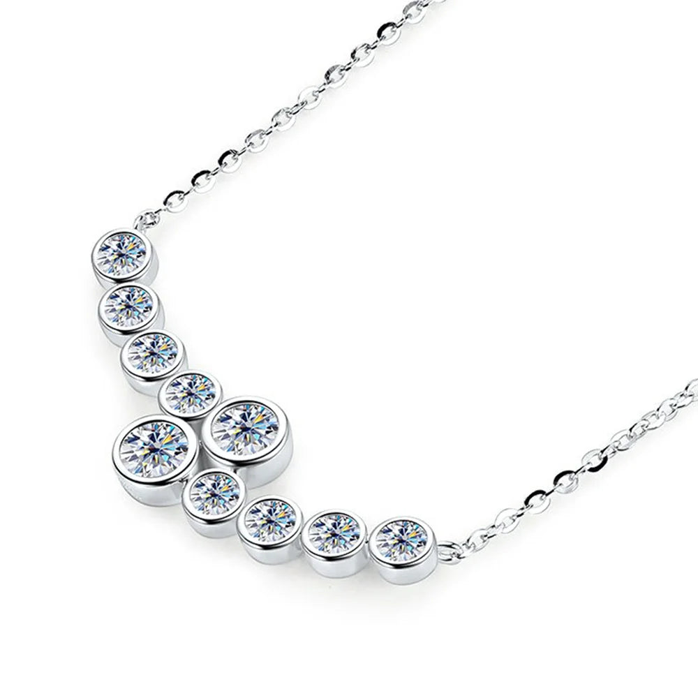 Moissanite Cascade Necklace