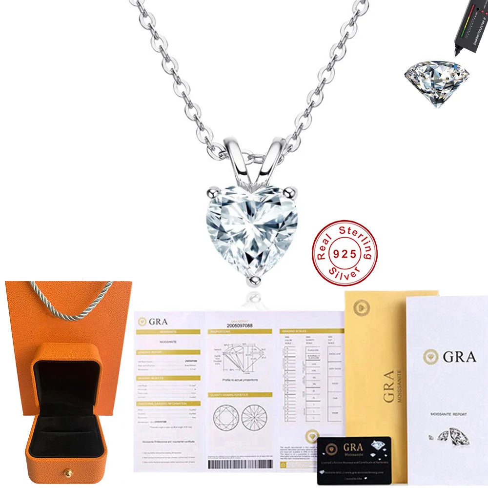 Heart Moissanite Necklace