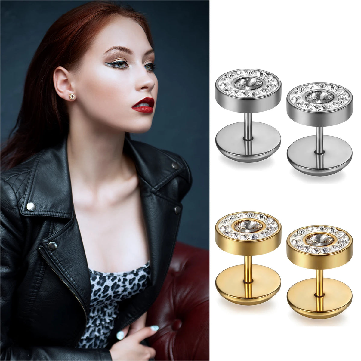 Halo Disc Studs