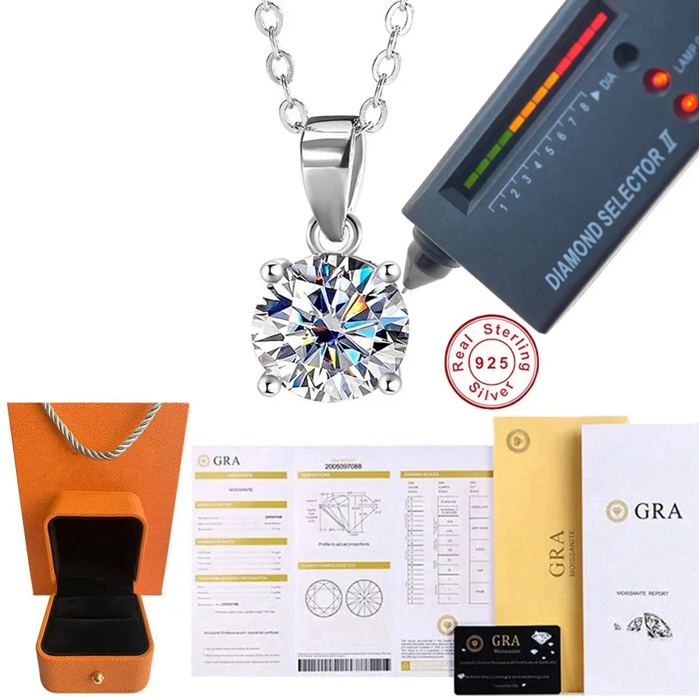 Moissanite Solitaire Necklace