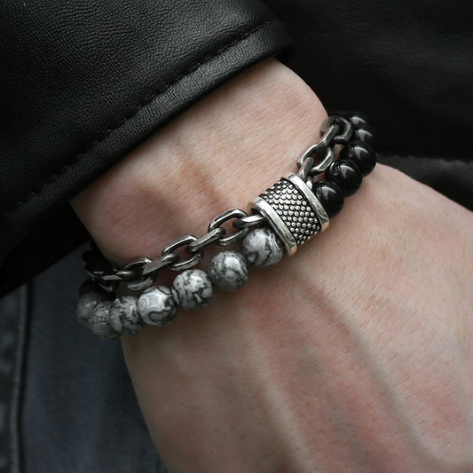 Draft Beaded Stone Bracelet photo