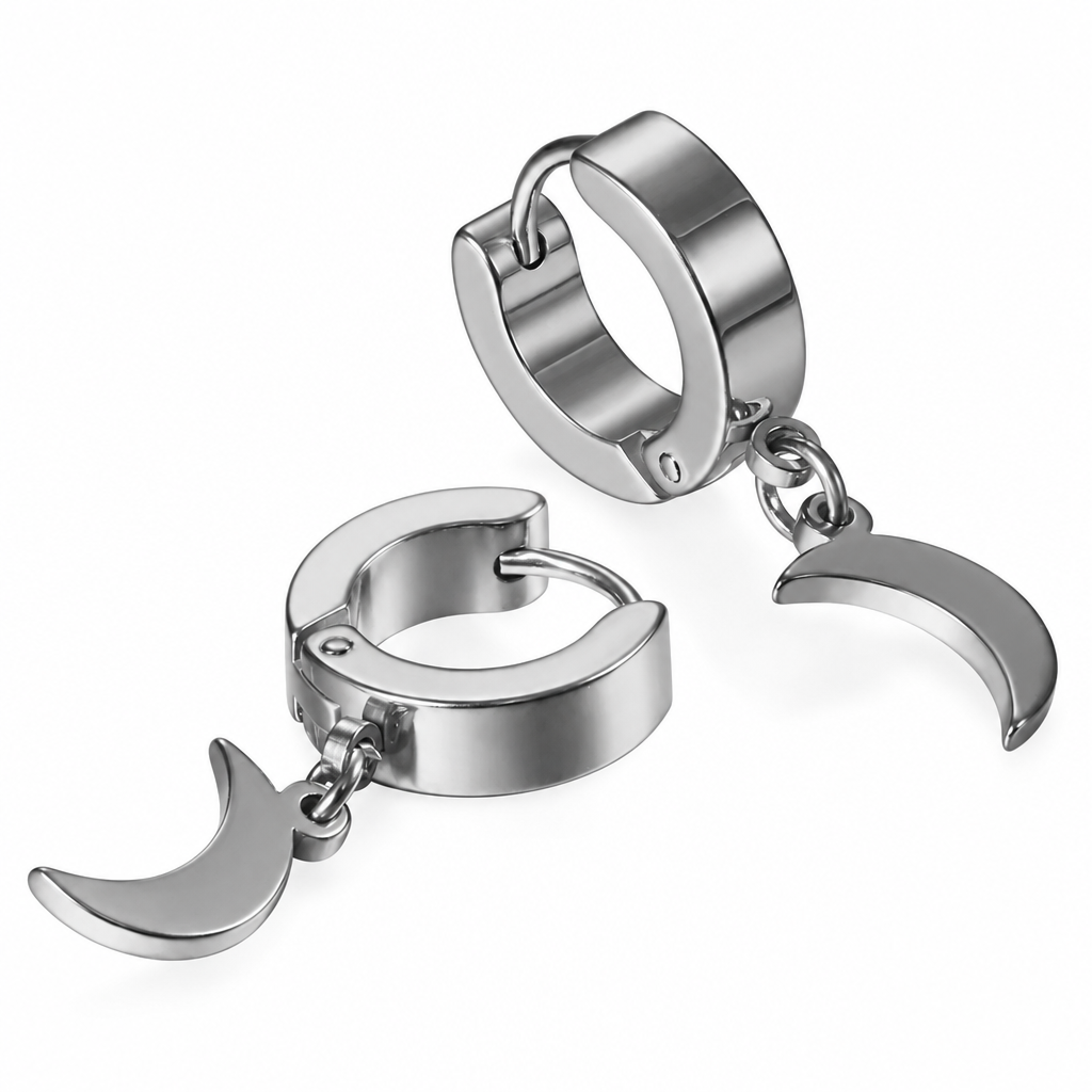 Watermark-removal draft for Moon Charm Hoops photo 1